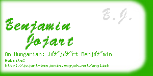 benjamin jojart business card